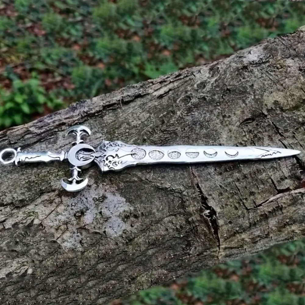 Moon phase hair stick